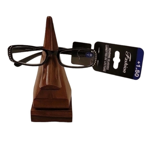 NEW +1.50 Reading Glasses with Plastic Frame & Subtle Bling - Picture 3 of 17